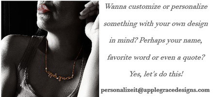 Apple Grace Designs Personalized Necklace
